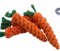 Morio Pet Toys TR711 - ของเล่นสัตว์เลี้ยง เชือกกัดแครอท (369544)