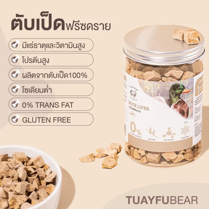 พบคำแนะนำในการเลือกกรงนกที่สมบูรณ์แบบ 7 Tuayfubear Freeze Dried Duck Liver - ตับเป็ดฟรีซดราย 110g (414451)
