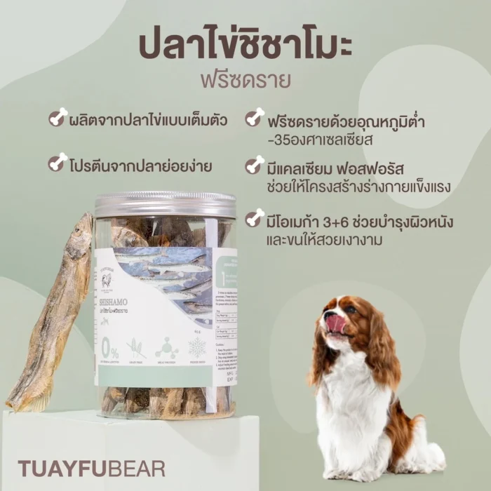 พบคำแนะนำในการเลือกกรงนกที่สมบูรณ์แบบ 7 Tuayfubear Freeze Dried Shishamo Roe - ไข่ปลาชิซาโมะฟรีซดราย 65g (414431)