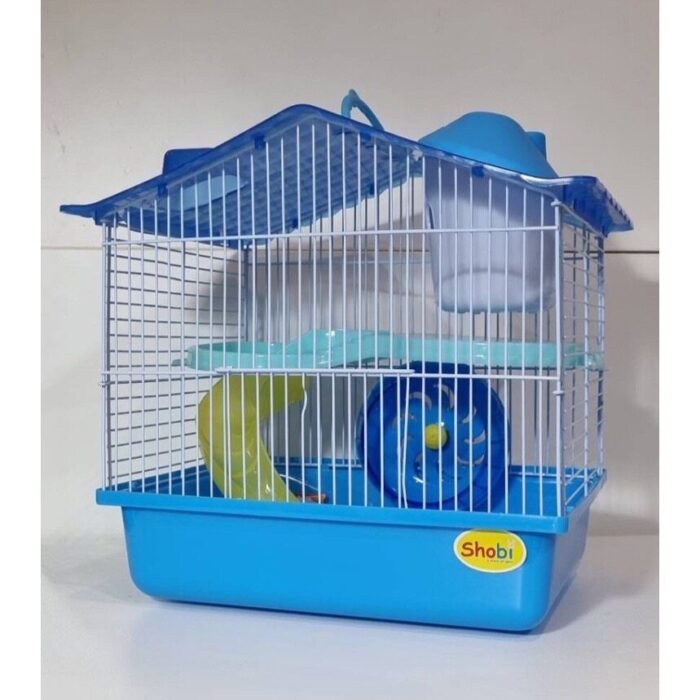 386352-2 Shobi Hamster Cage M030 - กรงหนูแฮมสเตอร์2ชั้นพร้อมอุปกรณ์ (28x21x28cm) (386352)