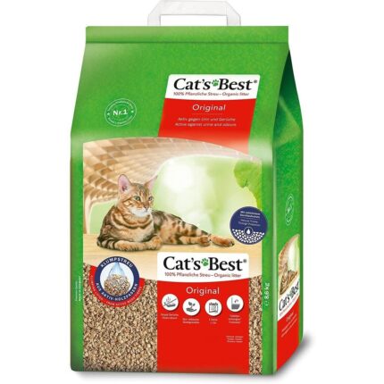 TBD Cat's Best Original 10L - ทรายไม้สนอัดแท่งสำหรับแมวขนสั้น 10L (388572)