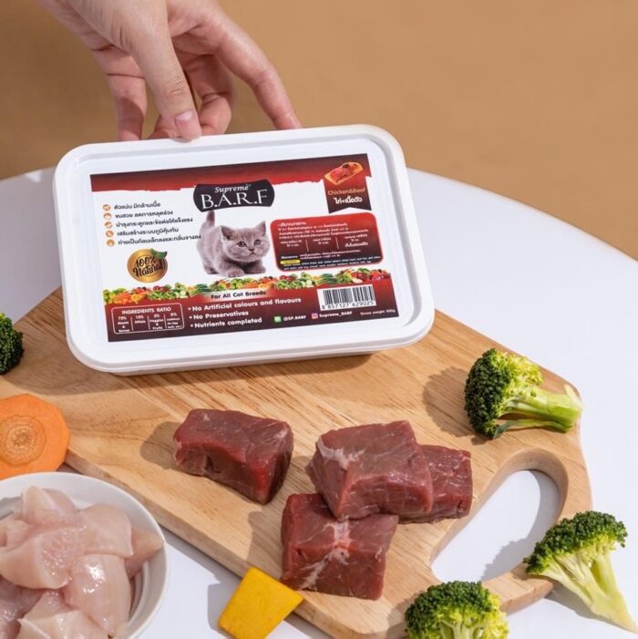 พบคำแนะนำในการเลือกกรงนกที่สมบูรณ์แบบ 10 Supreme B.A.R.F Chicken &Beef For All Cat Breeds - อาหารบาร์ฟสด สูตรไก่+เนื้อวัว สำหรับแมวทุกสายพันธุ์ 500g (394103)
