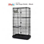 Shobi C502L Cat Cage [W109xD63xH161cm] - กรงสำหรับแมวขนาดใหญ่พิเศษ 3 ชั้นพร้อมล้อและเปลผ้านุ่ม (395306)