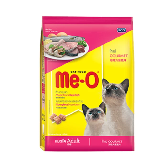 Me-O Adult Cat Food Gourmet - อาหารแมวโตรสโกเม่ 6.8kg (398508)
