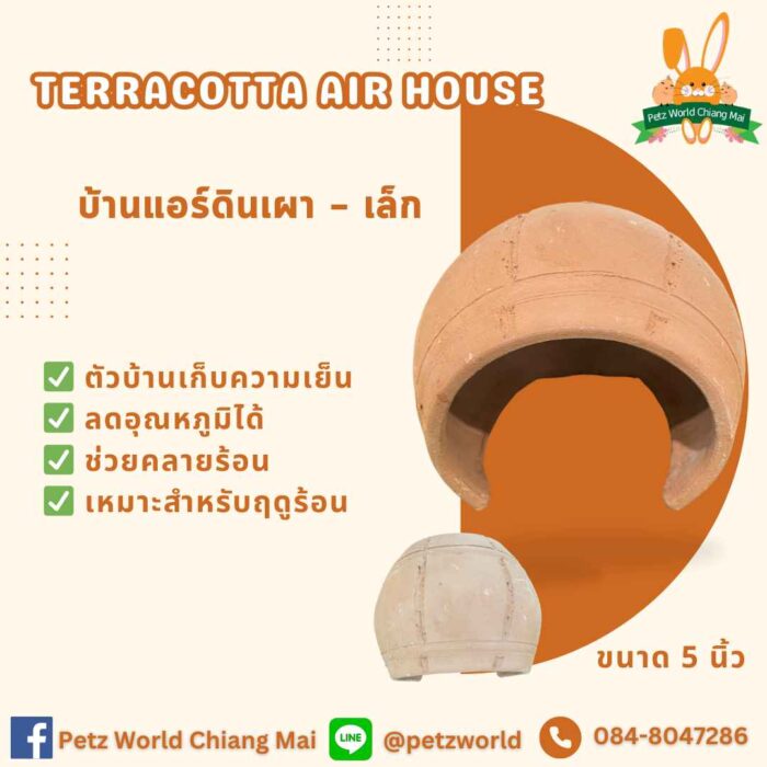 Clay Cave House – บ้านถ้ำดินเผาสำหรับสัตว์เล็ก ขนาด5นิ้ว Clay Cave House - บ้านถ้ำดินเผาสำหรับสัตว์เล็ก ขนาด5นิ้ว