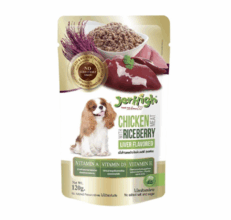 JerHigh Pouch Chicken Meat Mixed with Riceberry Rice Liver Flavor