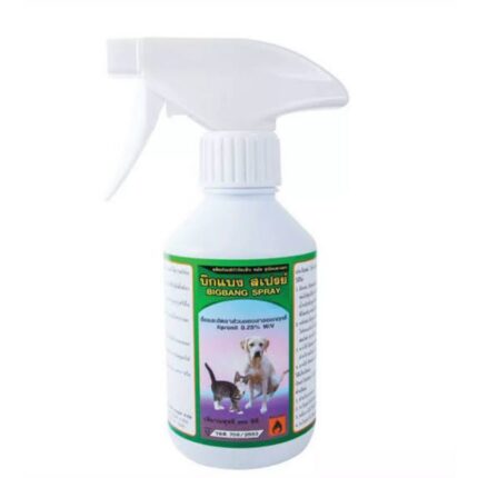 Bigbang Spray Fipronil 0.25% - สเปรย์พ่นกำจัดเห็บหมัดสำหรับสุนัขและแมว 250CC (409430)