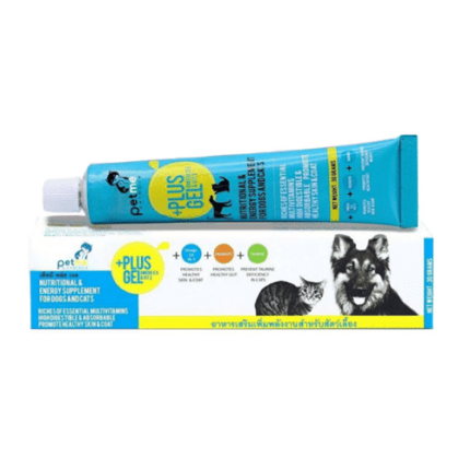 Petme Plus Gel -  อาหารเสริม เจลเพิ่มพลังงานและความอยากอาหารสำหรับสุนัขและแมว 100g (410206)