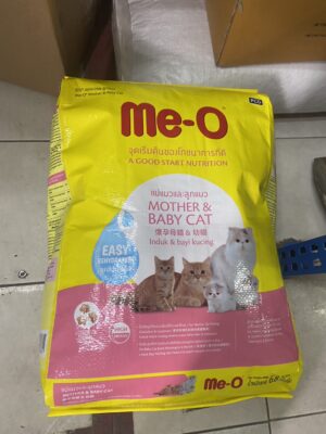 407507 Me-O Mother & Baby Cat มีโอ อาหารแมว แม่แมวและลูกแมว 6.8kg (กระสอบ)(407507)