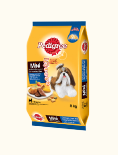 Pedigree Mini - อาหารสุนัขโตพันธุ์เล็กรสไก่ ตับและผัก 8kg (402389)