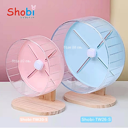 พบคำแนะนำในการเลือกกรงนกที่สมบูรณ์แบบ 7 SOOS Shobi TW20-WS01 Running Wheel with Wooden Base - วงล้อวิ่งพร้อมฐานไม้ขนาด 20cm (410872)