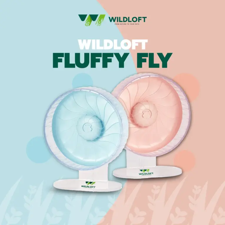 Wildloft Fluffy Fly [ W22xD14xH26cm ] - วงล้อวิ่งอะคลิลิคไร้เสียงสำหรับสัตว์เลี้ยง