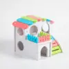 ZOOG Hamster House Colorful - บ้านสำหรับหนูแฮมสเตอร์สีรุ้ง (15x15x17) (409460)