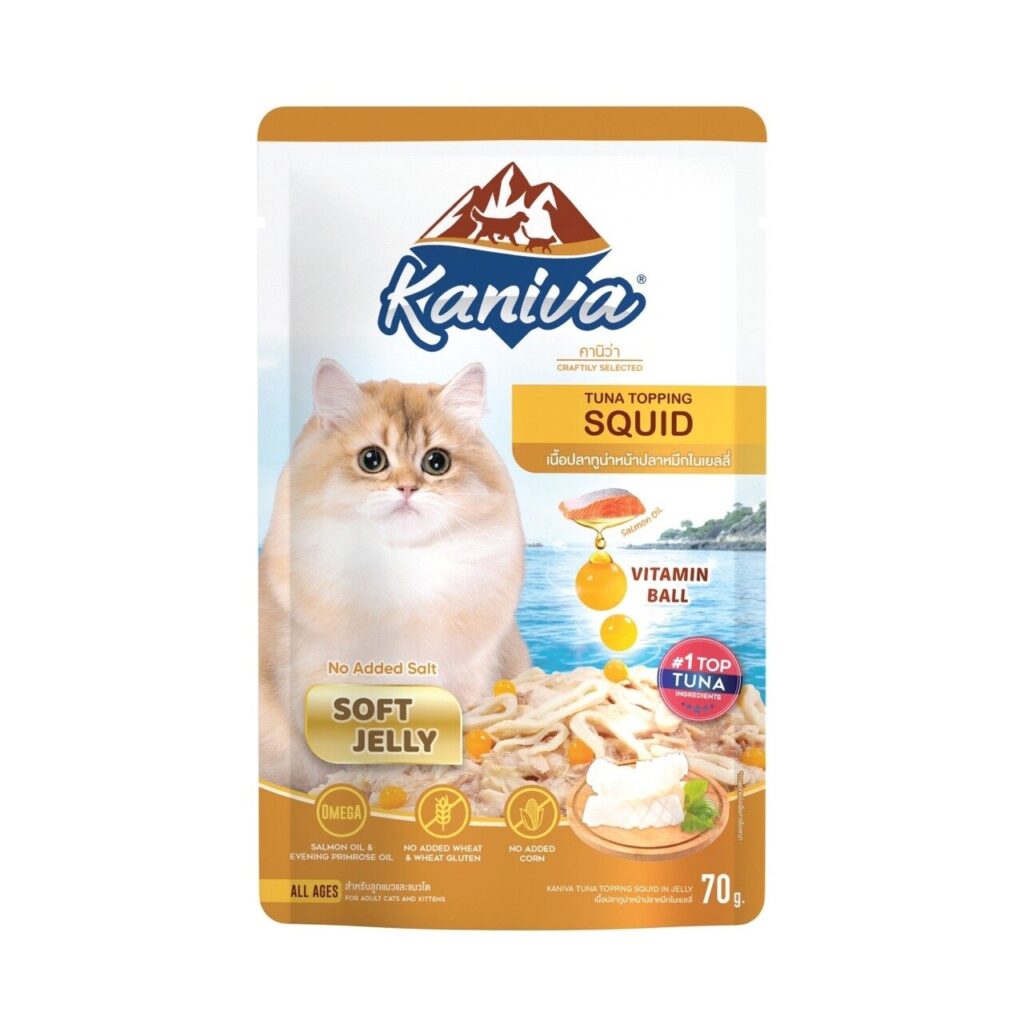 พบคำแนะนำในการเลือกกรงนกที่สมบูรณ์แบบ 6 Kaniva Tuna Topping Squid in Jelly 70 g. - อาหารเปียกสำหรับลูกแมว4เดือนขึ้นไป สูตรเนื้อปลาทูน่าหน้าปลาหมึกในเจลลี่ 70กรัม (409910)