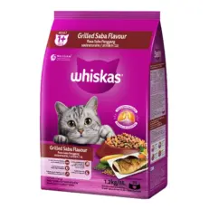 Whiskas Adult Grilled Saba - วิสกัส อาหารแมวรสปลาซาบะย่าง 1.2Kg (404515)