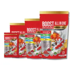 BOOST All In One Bloodworm & Honey B - อาหารปลาสำหรับปลาสวยงาม ขนาดเม็ด1mm 100g (10718)