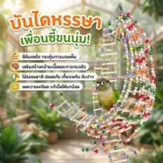 Colorful Birdie Climb - บันไดนกหรรษาคละสี 15ขั้น