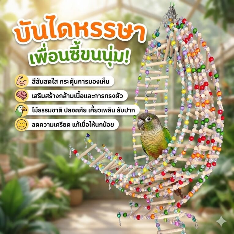 Colorful Birdie Climb - บันไดนกหรรษาคละสี 15ขั้น
