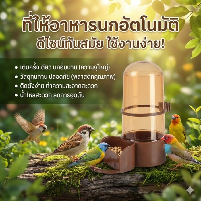 Automatic Bird Feeder - ที่ให้อาหารนกแบบอัตโนมัติ
