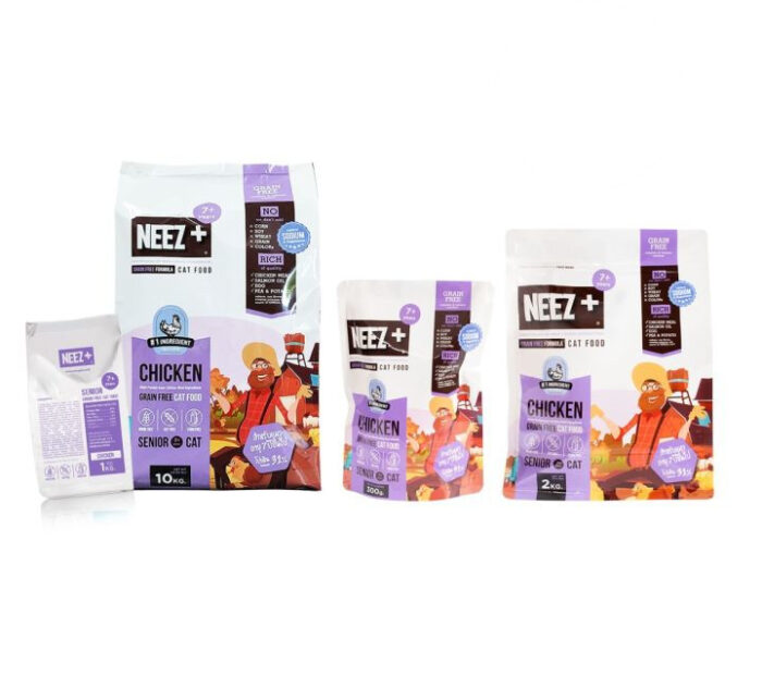 NEEZ+ Senior 7+ Chicken Grain Free Cat Food 1kg