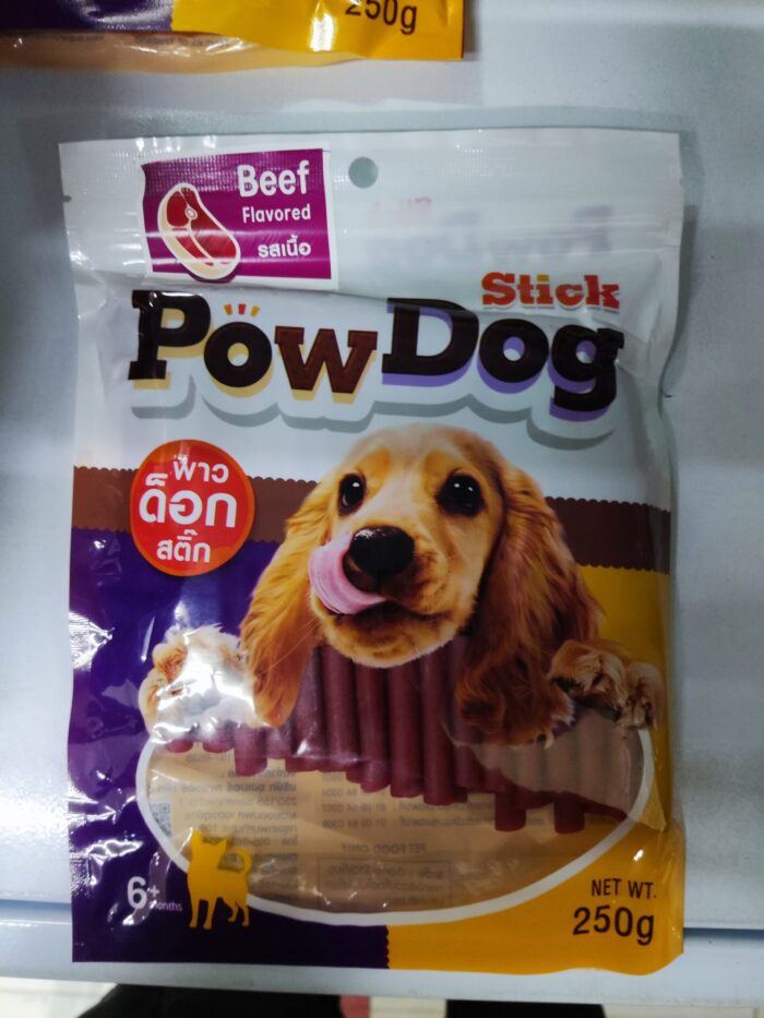 SOOS POW DOG Stick Beef - ขนมอัดแท่งรสเนื้อ 250g (415141)