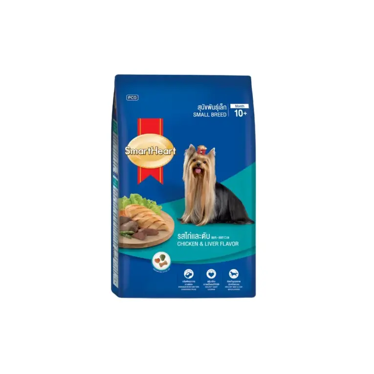 SmartHeart Small Breed Chicken and Liver - อาหารสุนัขพันธุ์เล็ก รสไก่และตับ 1.3kg
