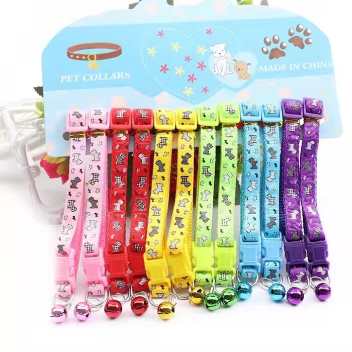 Pet Collars - ปลอกคอนิรภัยสำหรับสัตว์เลี้ยง คละแบบ ยาว 19-30 ซม. (257303)