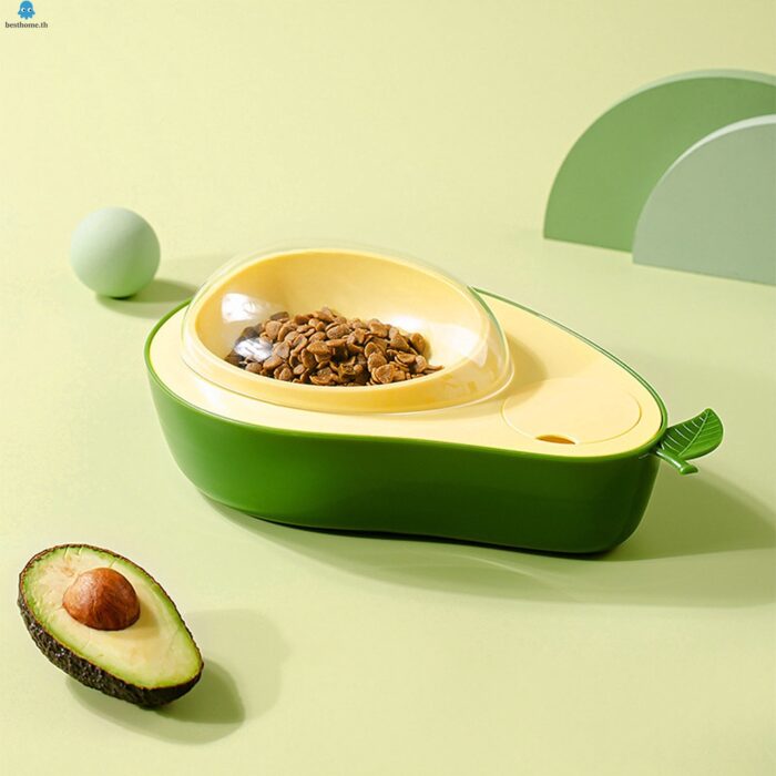 Automatic Pet Feeder Avocado Shape - ที่ให้อาหารสำหรับสัตว์เลี้ยงอัตโนมัติ รูปทรงอะโวคาโด (18x29.5x10.5cm) (424416)
