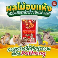 Pet Heng Fruit Medley - ขนมสัตว์เลี้ยงขนาดเล็ก ผลไม้อบแห้งรวม (423485)