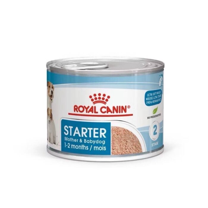 อาหารแม่สุนัขตั้งท้อง 447943 Royal Canin Starter Mousse - อาหารแม่สุนัขตั้งท้อง6สัปดาห์ขึ้นไป ชนิดเปียก 195g