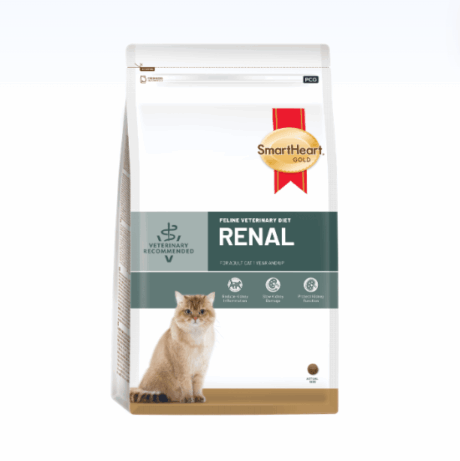 SmartHeart® Gold Feline Veterinary Diet RENAL - อาหารแมว ประกอบการรักษาแมวที่เป็นโรคไต 1.5kg