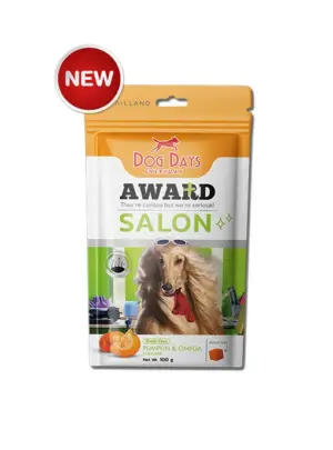 award-salon Dog Days Award Salon - ขนมทานเล่นด็อกเดย์สูตรซาลอน รสฟักทองและโอเมก้า 100g (416611)