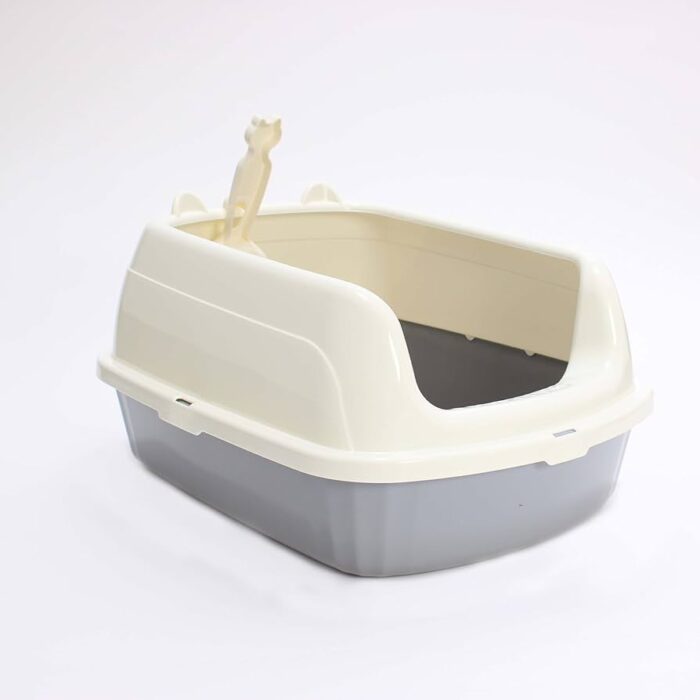 cat litter box jumbo Cat Litter Tray - กระบะทรายแมว พร้อมที่ตัก (40x50x25cm) (414834)