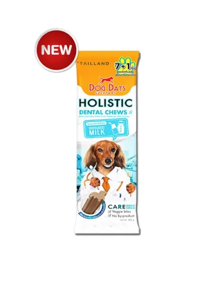 SOOS Dog Days Dental Chews ขนมขัดฟันด็อกเดย์รสนมฮอกไกโด 120g (416583)