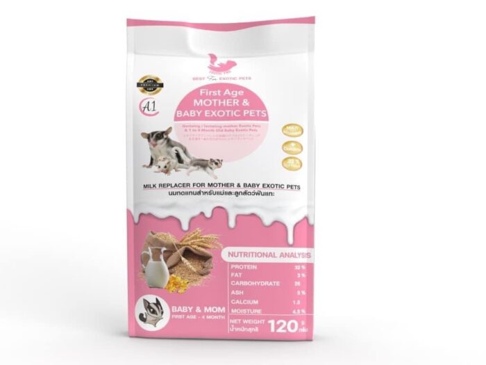 SOOS Exotic Pro First Age Mother And Baby Exotic Pets - นมชูก้าไรเดอร์สำหรับแม่และเด็ก 120g (424265)