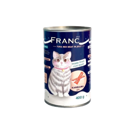 พบคำแนะนำในการเลือกกรงนกที่สมบูรณ์แบบ 10 Franc Tuna Red Meat in Jelly Kanikama Topping- อาหารเปียกแมวทูน่าเนื้อแดง หน้าปูอัด 400g