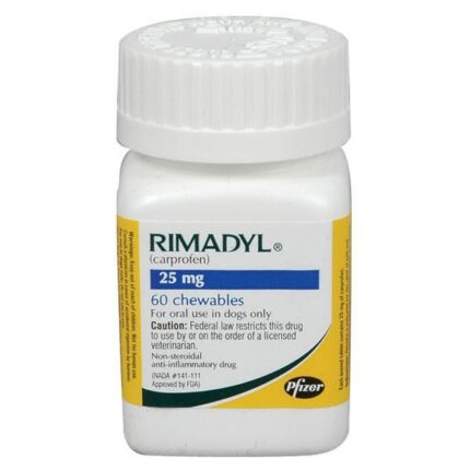 Rimadyl Carprofen 25mg - ยาลดการอักเสบ ลดปวด ไม่มีสารสเตียรอยด์สำหรับสุนัข (แบ่งขาย1เม็ด)