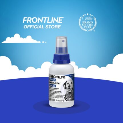 Frontline Spray For Dog & Cat 100ml - ฟรอนท์ไลน์ สเปรย์กำจัดเห็บ หมัดสำหรับสุนัขและแมว 100มล. (437222)