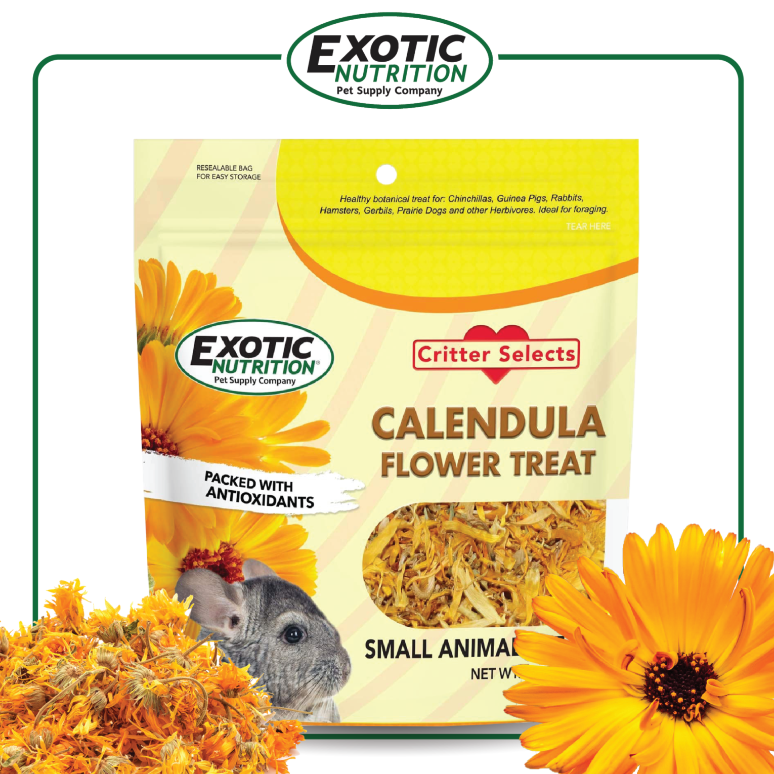 พบคำแนะนำในการเลือกกรงนกที่สมบูรณ์แบบ 8 Exotic Nutrition Calendula Flower Treat