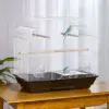 436167 KIAO Bird Cage 39001 - กรงนกถาดน้ำตาลหลังคาโค้งพร้อมอุปกรณ์ (68.5x52.5x30.5cm)(436167)