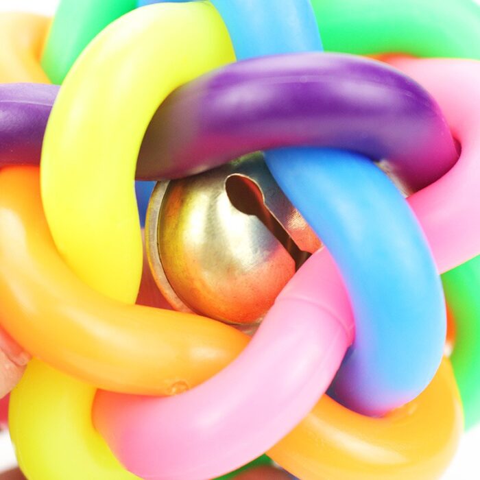 Pet Empire Rainbow Bell Ball L - บอลกระดิ่งสายรุ้ง (8.5×8.5cm) (370472)