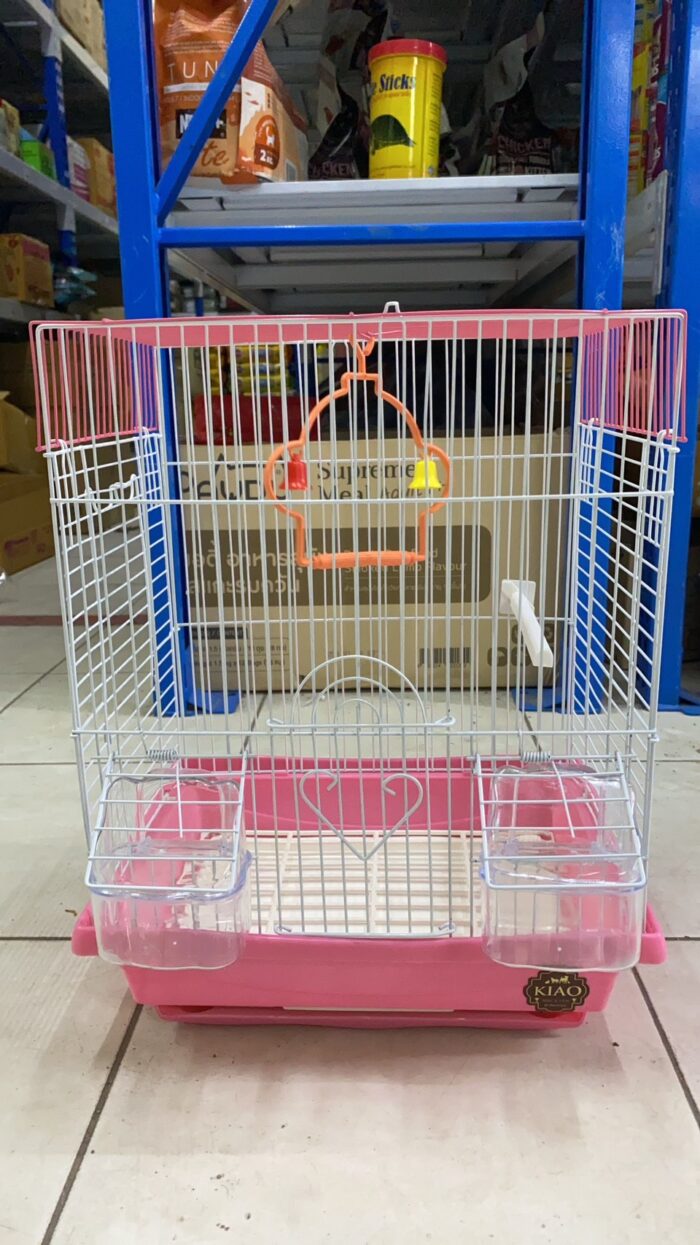 KIAO Bird Cage A1005 - กรงนกพร้อมที่ให้อาหารและน้ำ (425819)