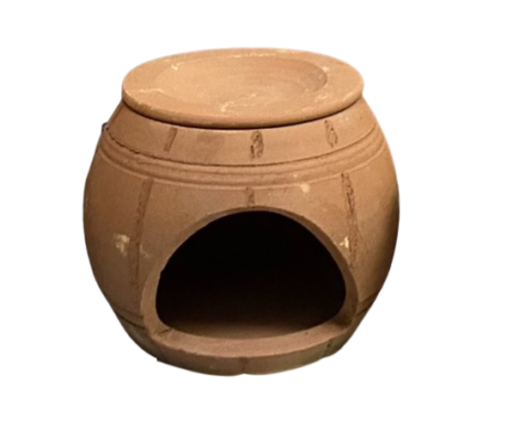TBD Terracotta Air House - บ้านแอร์ดินเผาพร้อมฝาปิด 6.5นิ้ว สูง5นิ้ว (415627)