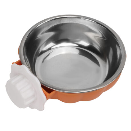 Stainless Bteel Bowl - ชามอาหารสแตนเลส แบบยึดติกกรง ถอดล้างได้ คละสี