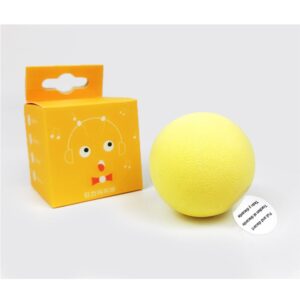 144628ec91ecf98932b685338f1a43f1 Morio Cat ball toy with sound - ของเล่นลูกบอลแมวมีเสียง สีเหลือง (444867)