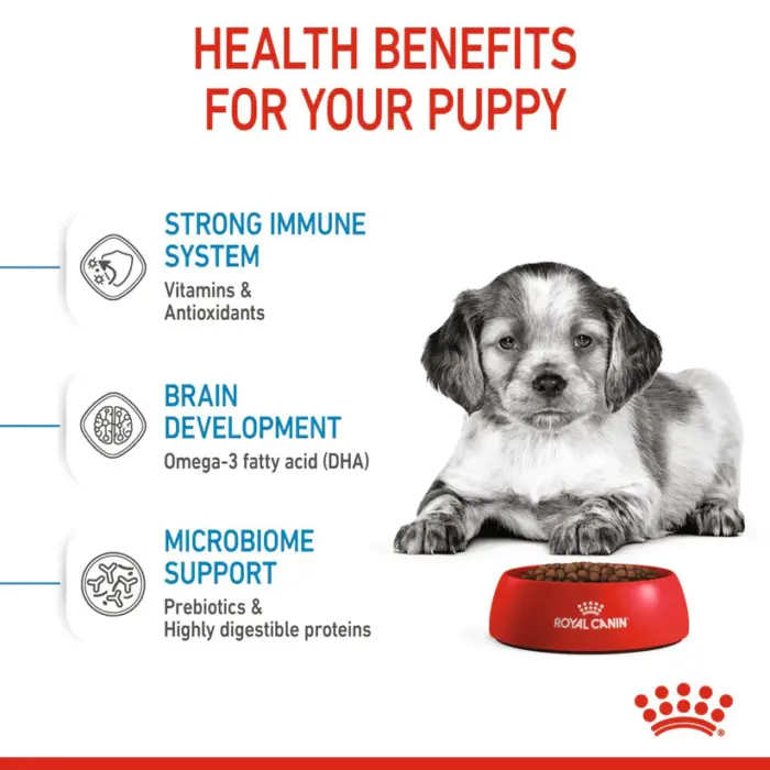 3182550402439_04 Royal Canin Medium Puppy - อาหารเม็ด สำหรับลูกสุนัขพันธุ์กลาง อายุ 2 ถึง 12 เดือน 1kg (442715)