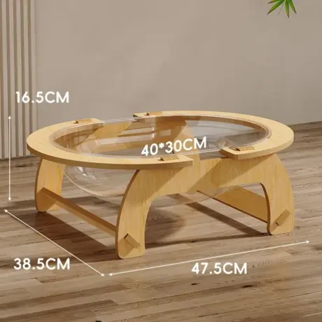Cat Bed - ที่นอนแมว พร้อมหลุมใสอะคริลิค (47.5x38.5x16.5cm)