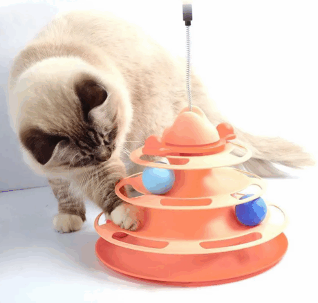 Ball Track Toy - ของเล่นแมว รางบอลแมว4ชั้น