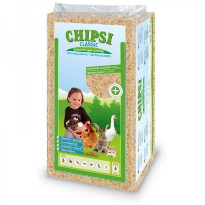 Chipsi Classic - ขี้เลื่อยรองกรงห่อใหญ่ สำหรับสัตว์เล็ก 20kg (439220)