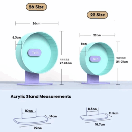 Contrast Color Running Wheel - จักรวิ่งสีตัดกัน สำหรับเเฮมสเตอร์ 22cm (440448)